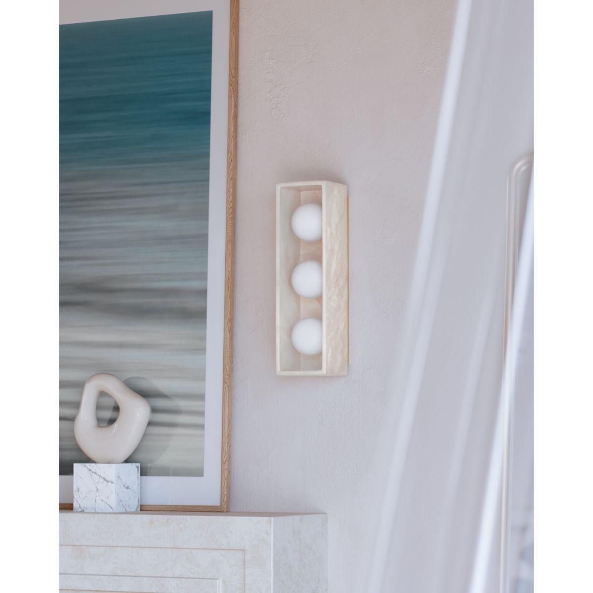 Budnick 16 In. 3 Lights LED Vanity Light Brass Finish - Bees Lighting
