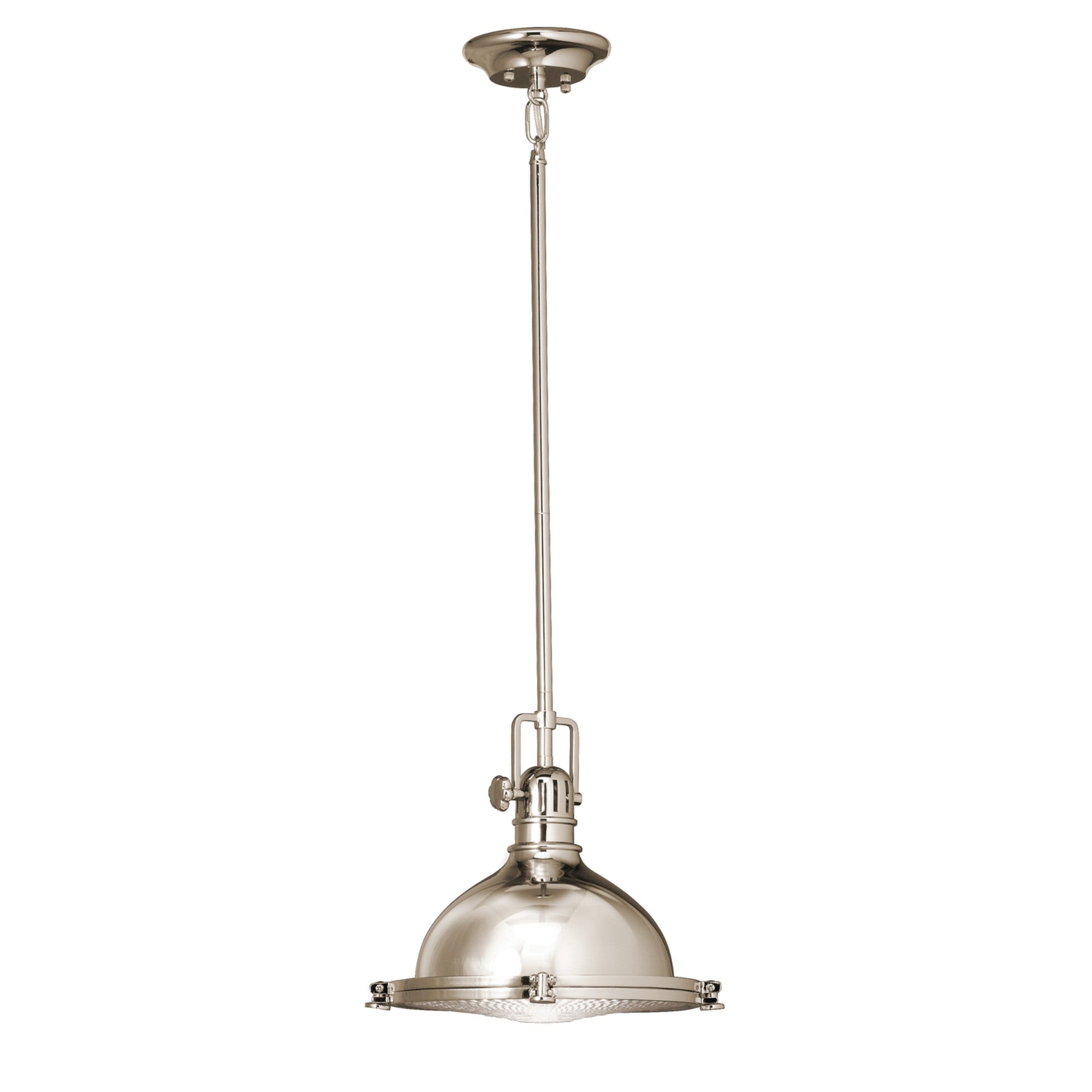 Hatteras Bay Pendant Light with Clear Fresnel Glass - Bees Lighting
