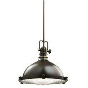 Hatteras Bay Pendant Light with Clear Fresnel Glass - Bees Lighting
