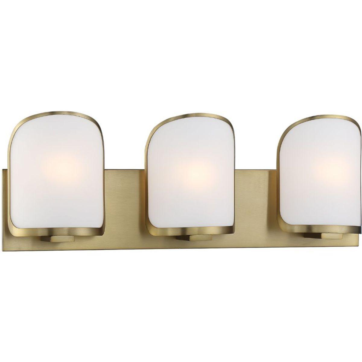 Bishop Crossing 25 in. 3 Lights Vanity Light Brass finish - Bees Lighting