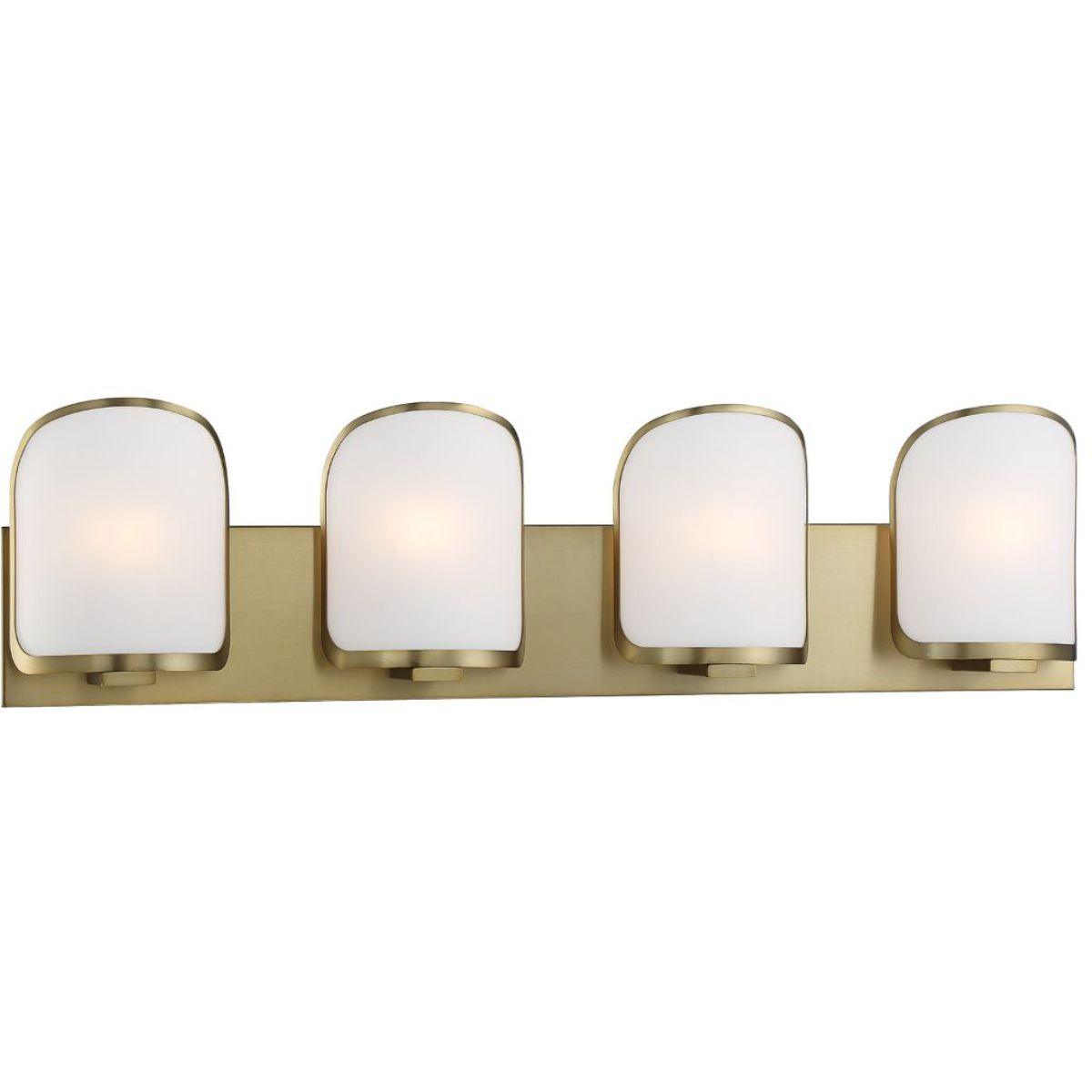 Bishop Crossing 34 in. 4 Lights Vanity Light Brass finish - Bees Lighting