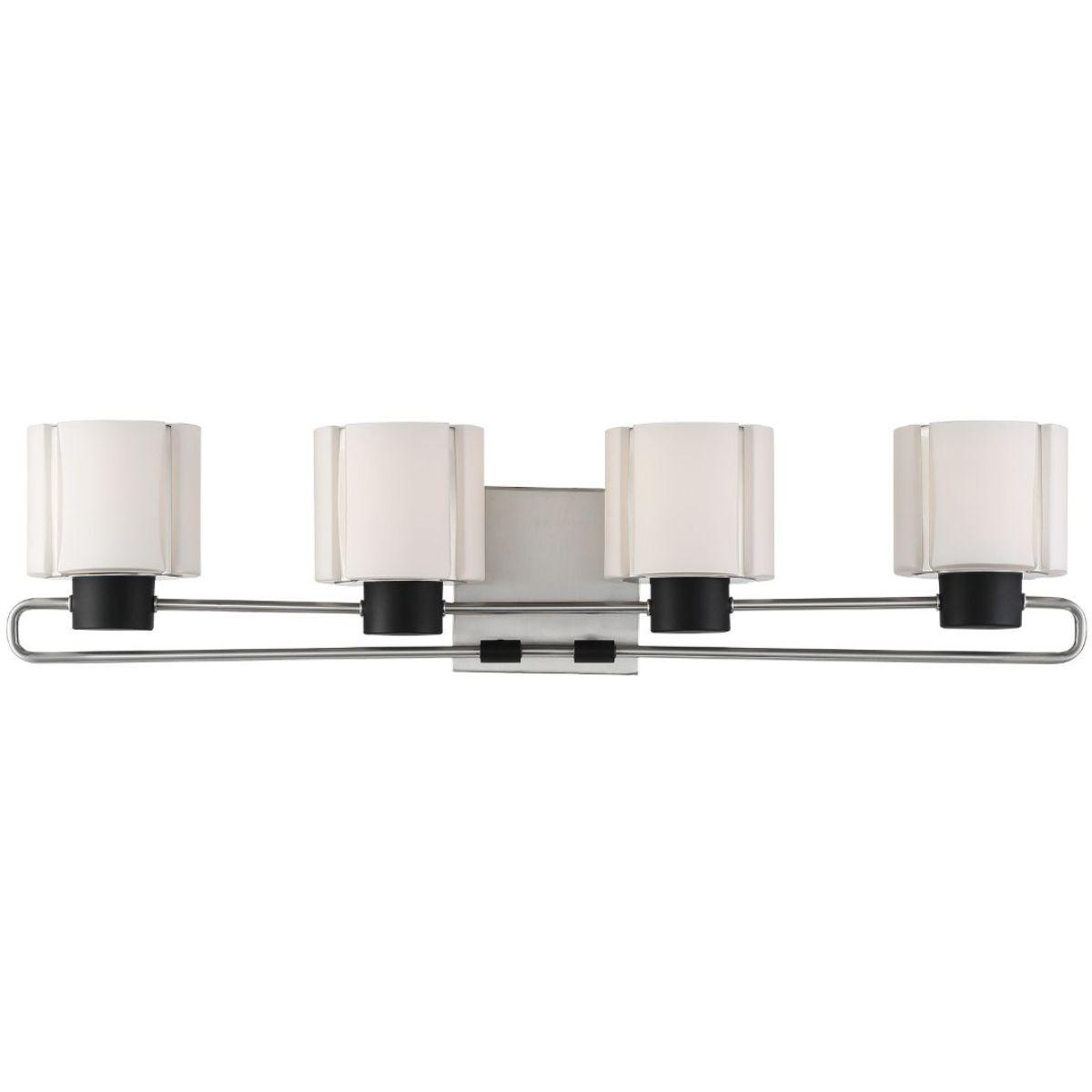 Waverly Plaza Bath 32 in. 4 Lights Vanity Light Brushed Nickel finish - Bees Lighting