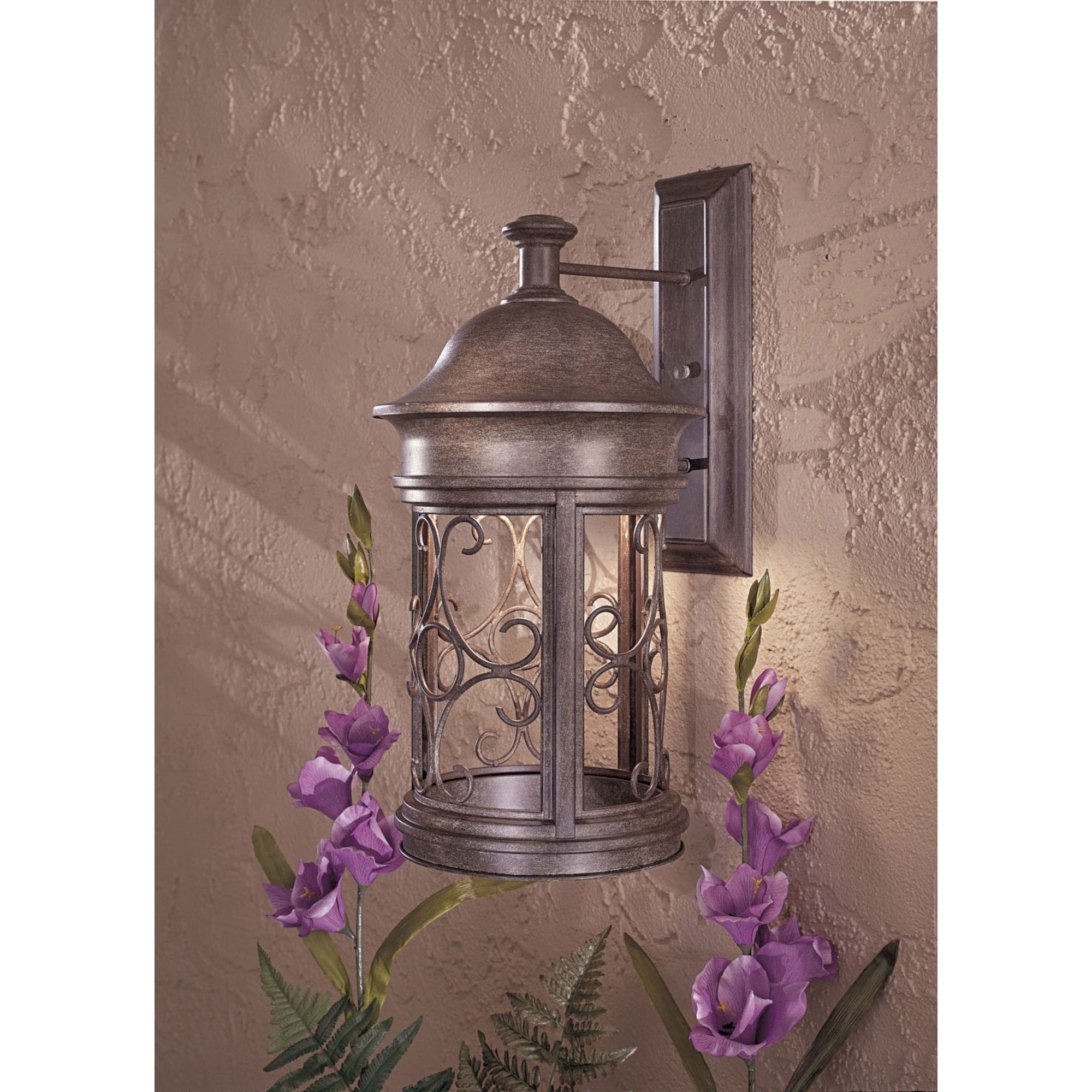 Sage Ridge 23" Outdoor Wall Sconce, Vintage Rust Finish - Bees Lighting