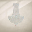 Camelot 22 Light Silver Chandelier with Clear Gemcut Crystals - Bees Lighting