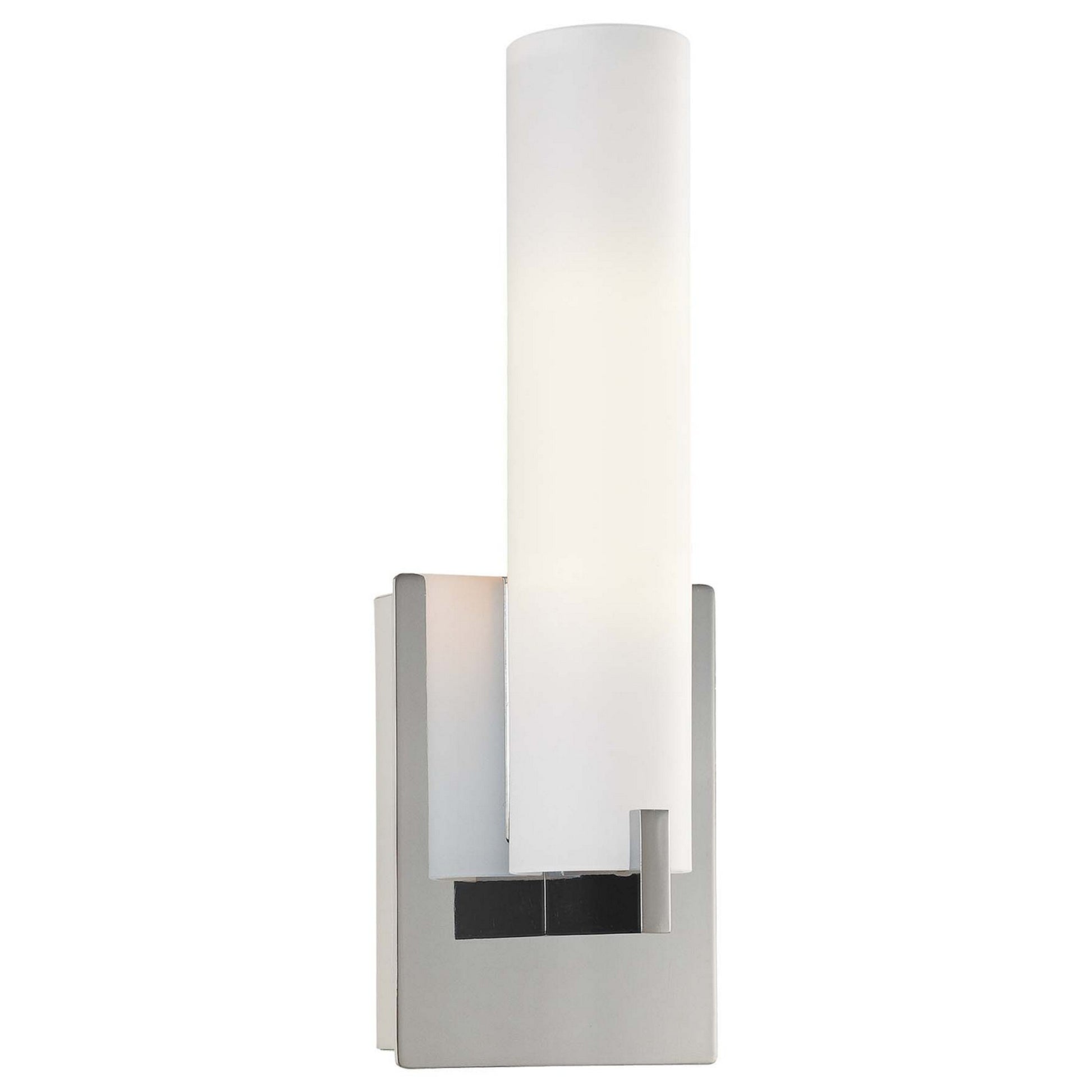 Tube 13" 2-Light Wall Sconce, Chrome Finish - Bees Lighting