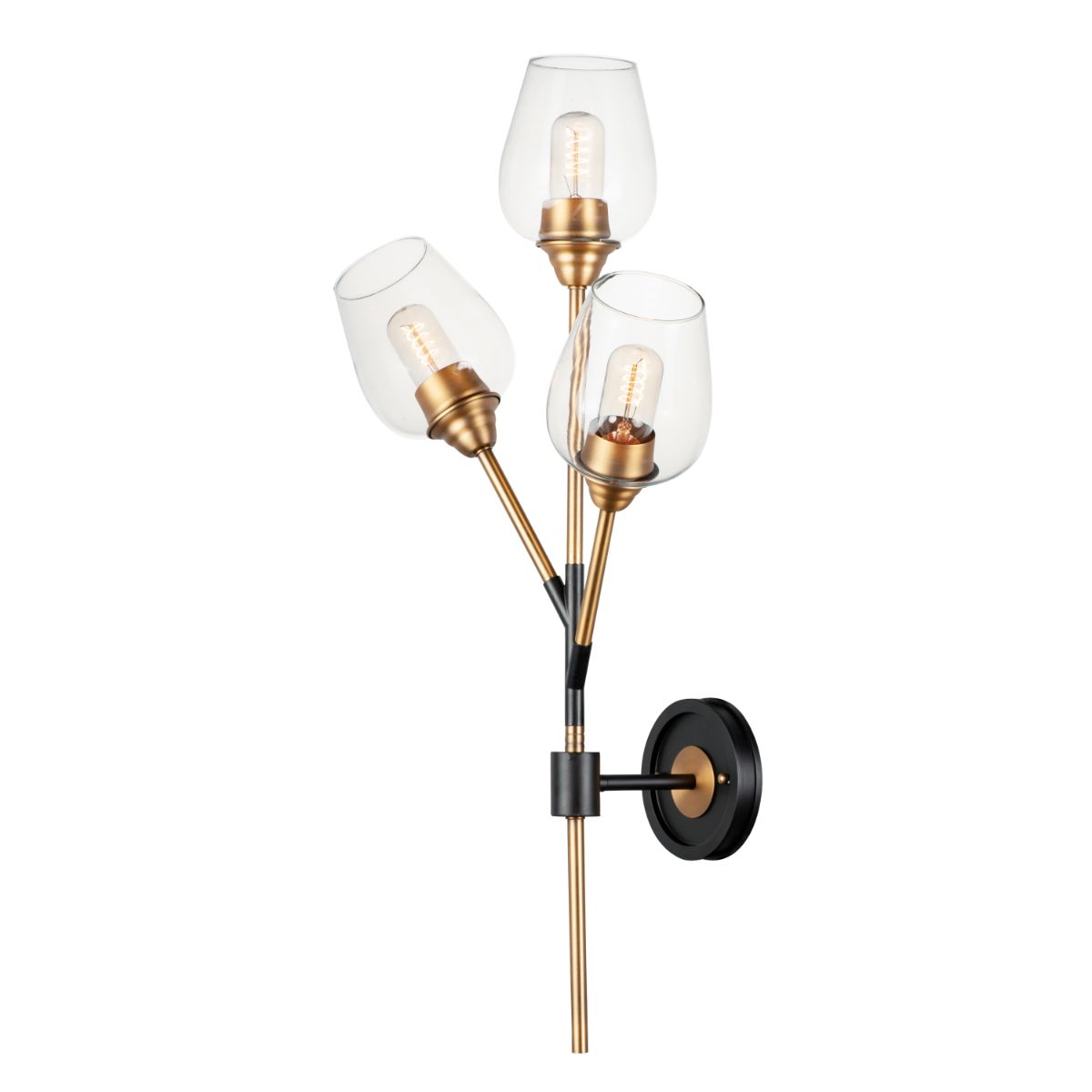 Savvy 32 in. Armed Sconce Black Finish