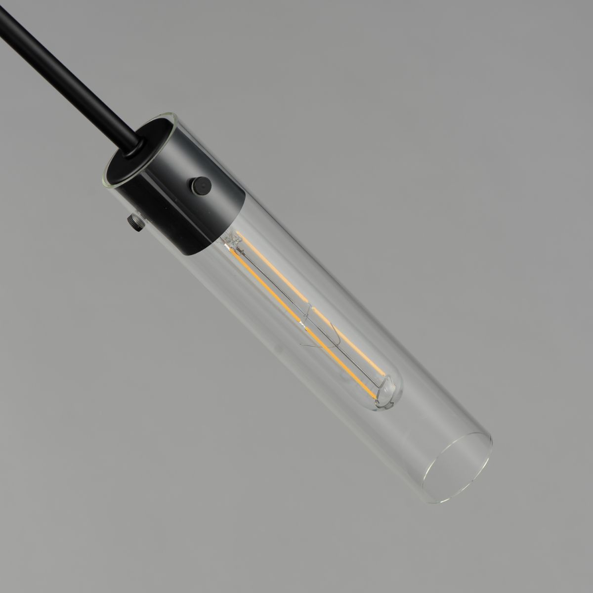 Equilibrium 42 in. 2 Lights LED Pendant Light Black Finish - Bees Lighting