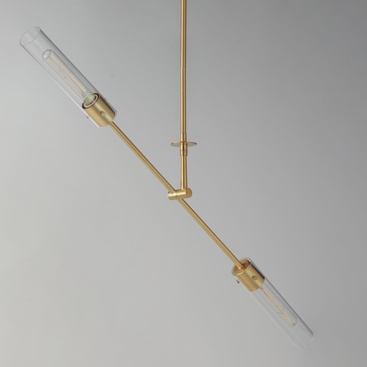 Equilibrium 42 in. 2 Lights LED Pendant Light Gold Finish - Bees Lighting