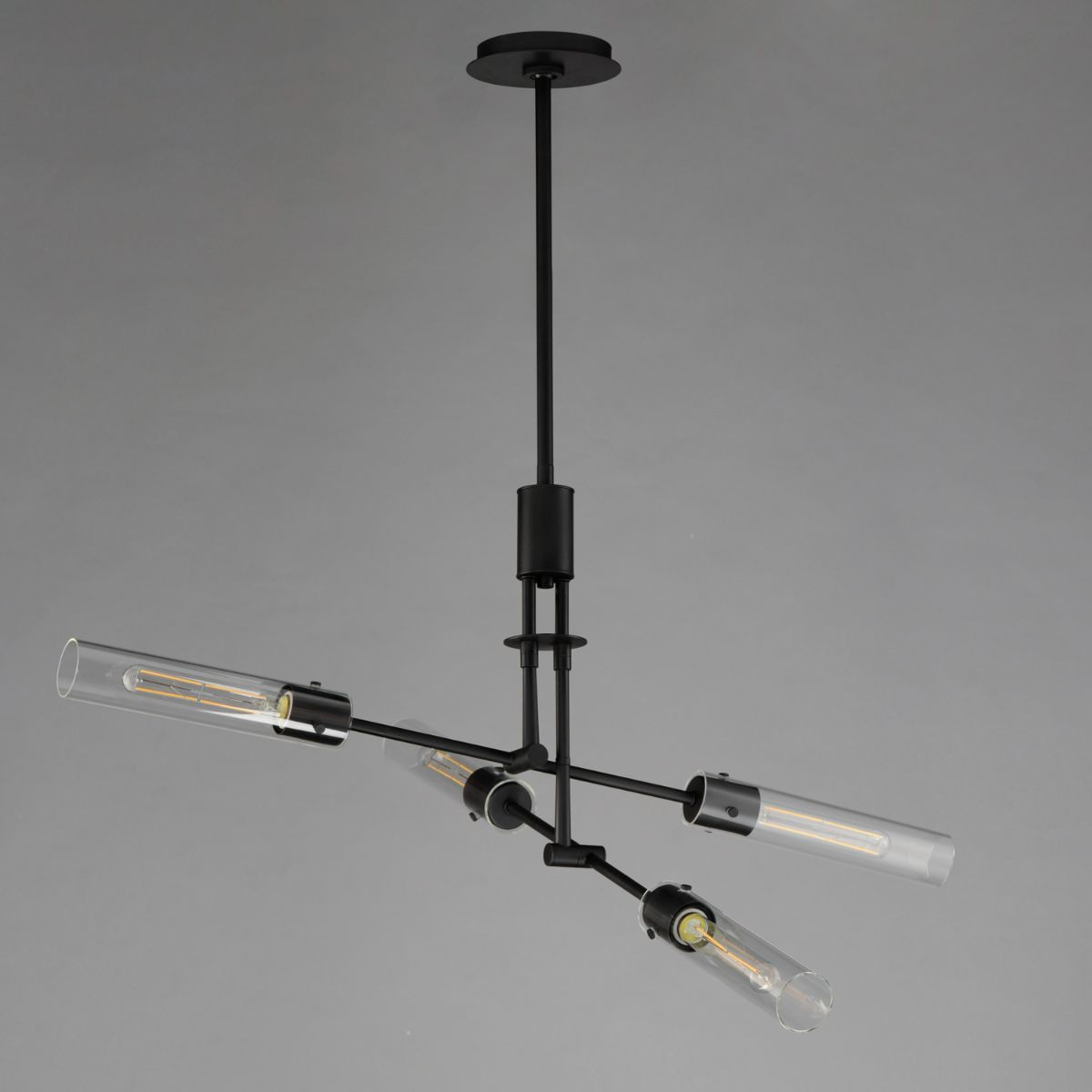 Equilibrium 36 in. 4 Lights LED Pendant Light Black Finish - Bees Lighting