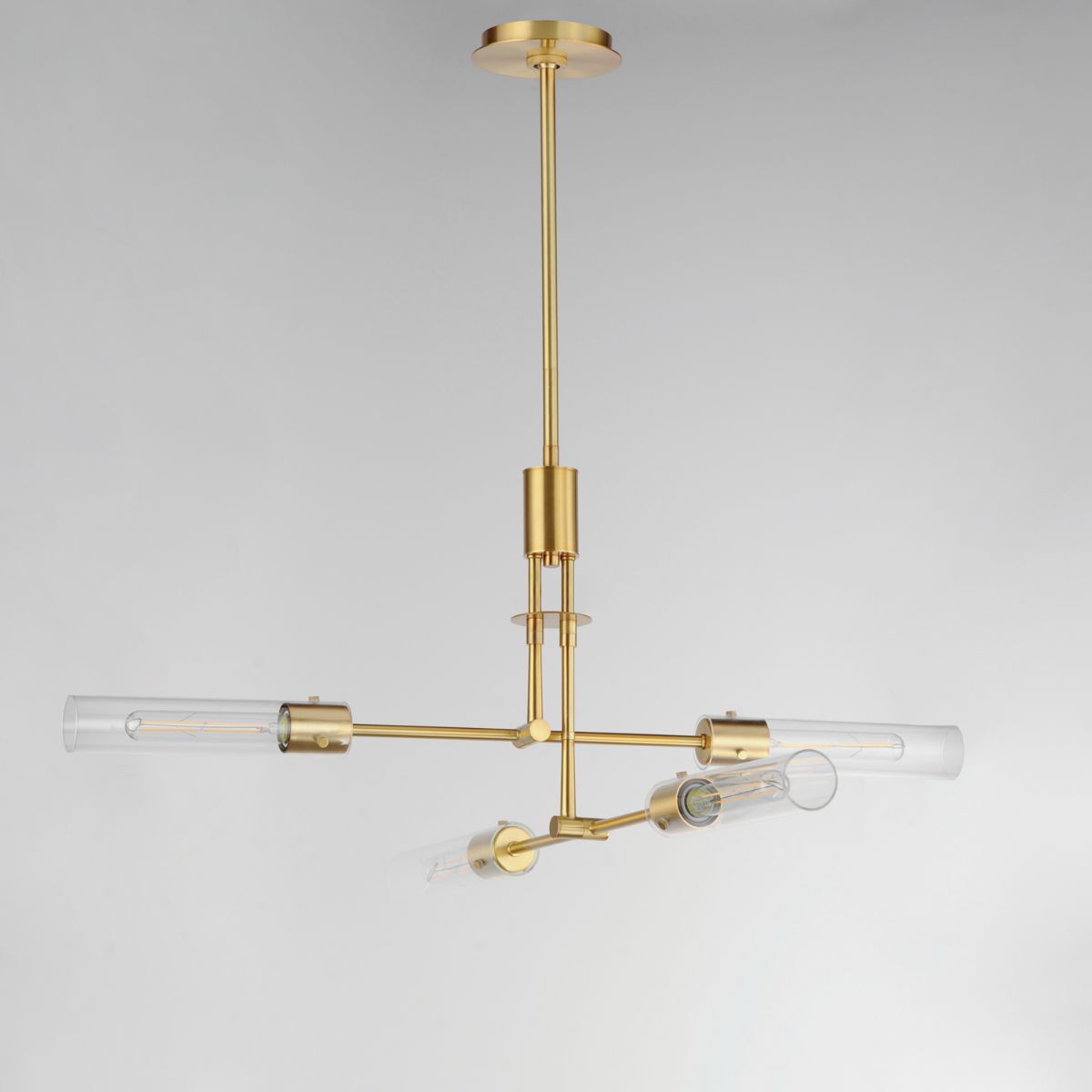Equilibrium 36 in. 4 Lights LED Pendant Light Gold Finish - Bees Lighting
