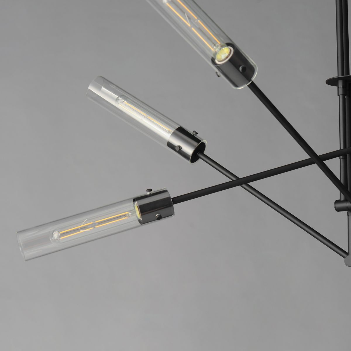 Equilibrium 60 in. 6 Lights LED Pendant Light Black Finish - Bees Lighting