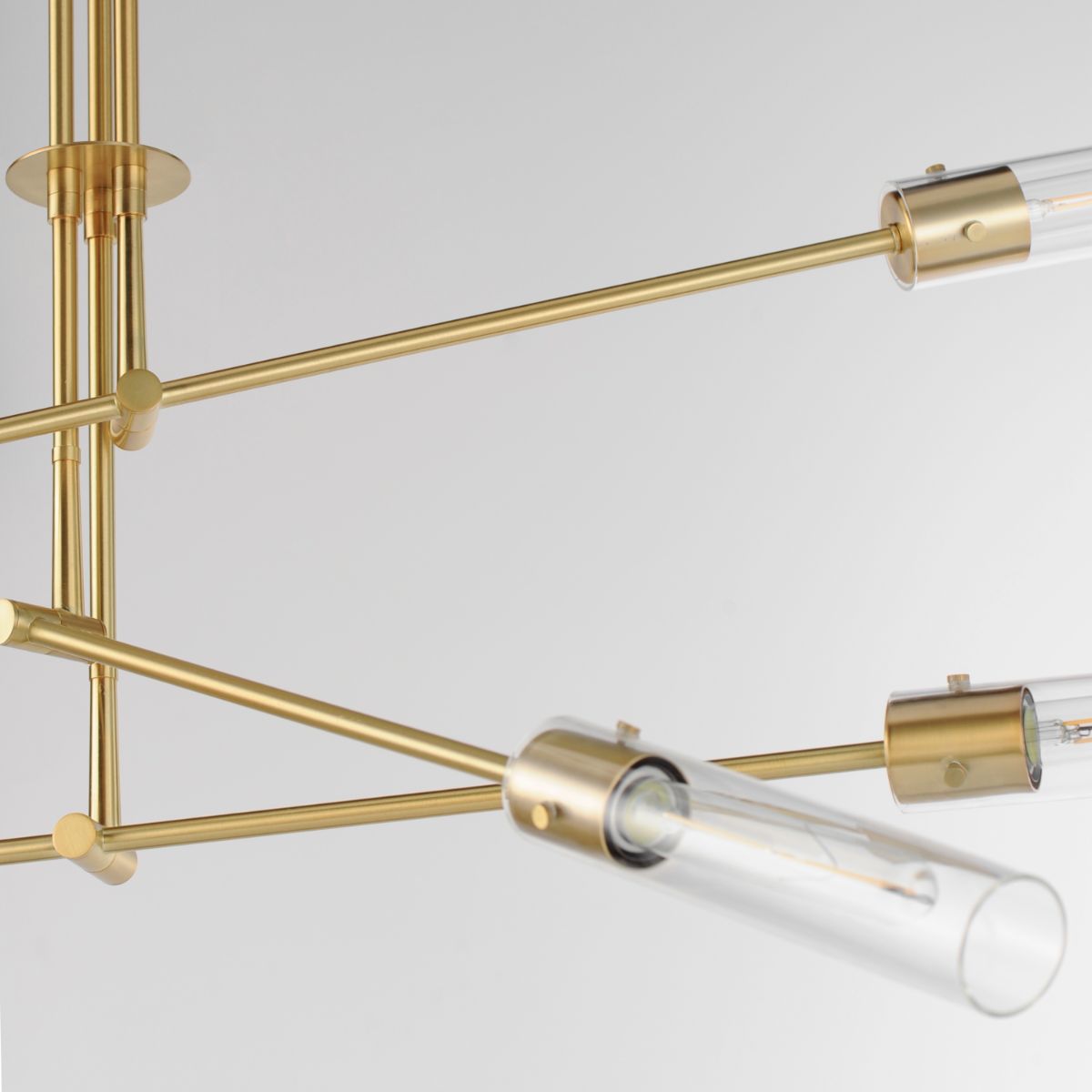 Equilibrium 60 in. 6 Lights LED Pendant Light Gold Finish - Bees Lighting