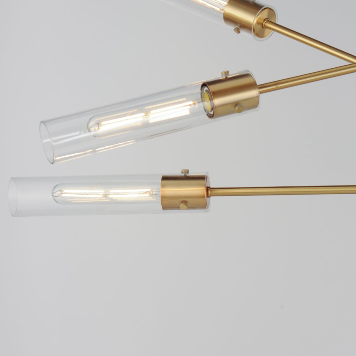 Equilibrium 60 in. 6 Lights LED Pendant Light Gold Finish - Bees Lighting