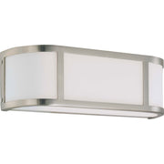 Odeon 16" 2-Light Wall Sconce, Brushed Nickel Finish - Bees Lighting