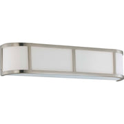 Odeon 24" 3-Light Wall Sconce, Brushed Nickel Finish - Bees Lighting