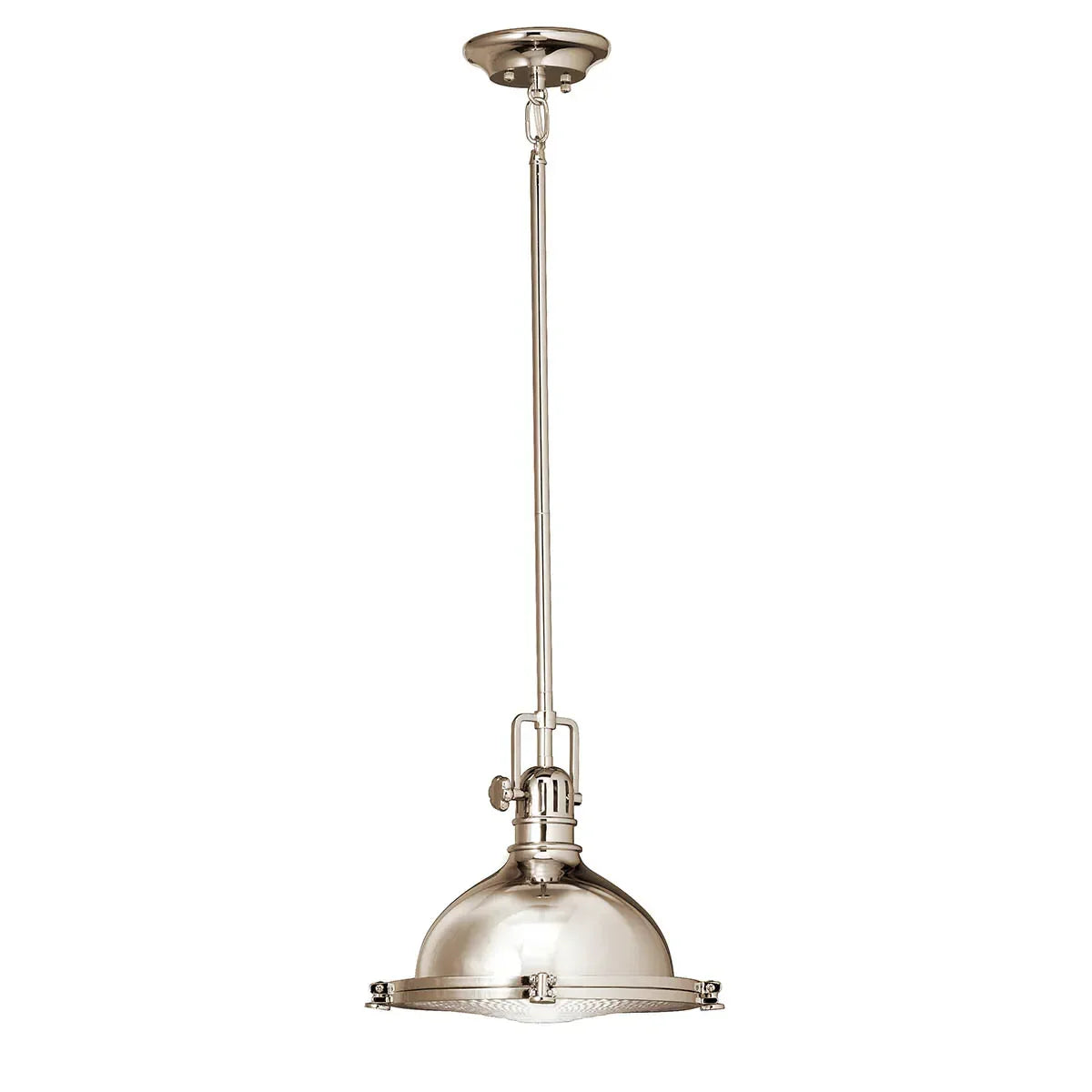 Hatteras Bay Pendant Light with Clear Fresnel Glass - Bees Lighting