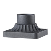 5.75" W x 3.44" H Pier Mount Base, Black Finish