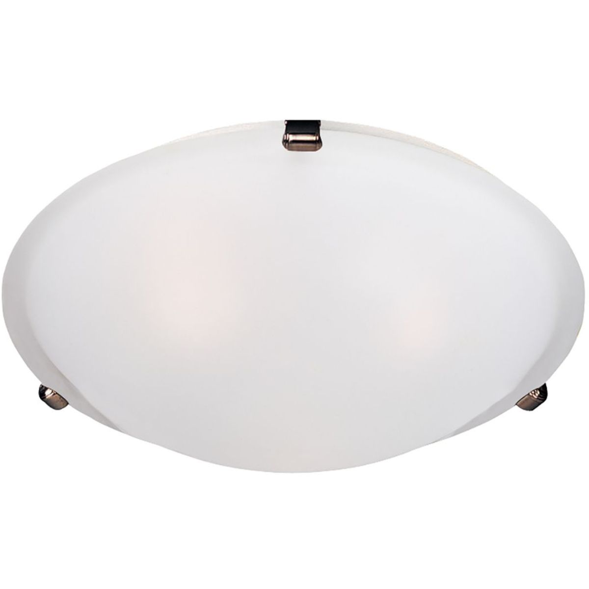 Malaga 16 in. 3 Lights Flush Mount Frosted Glass