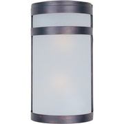 Arc 12" 2-Light Outdoor Wall Lantern, Oil Rubbed Bronze Finish - Bees Lighting