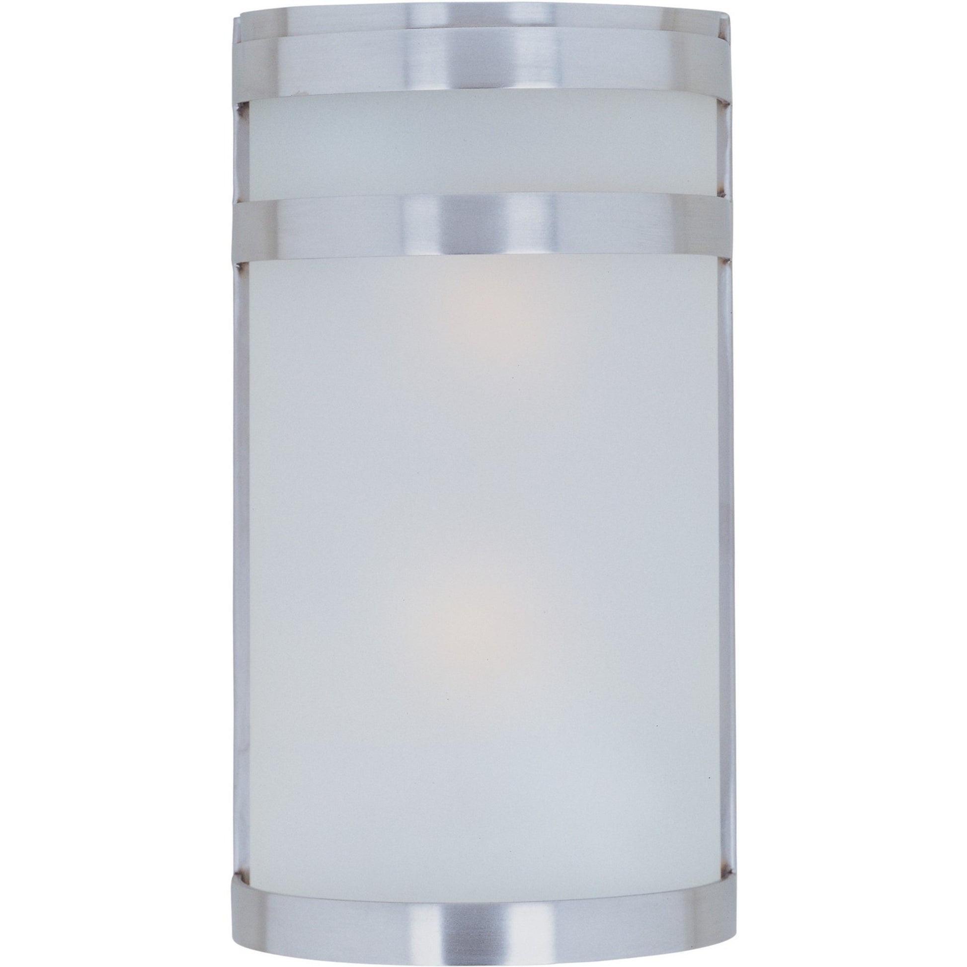 Arc 12" 2-Light Outdoor Wall Lantern, Stainless Steel Finish - Bees Lighting