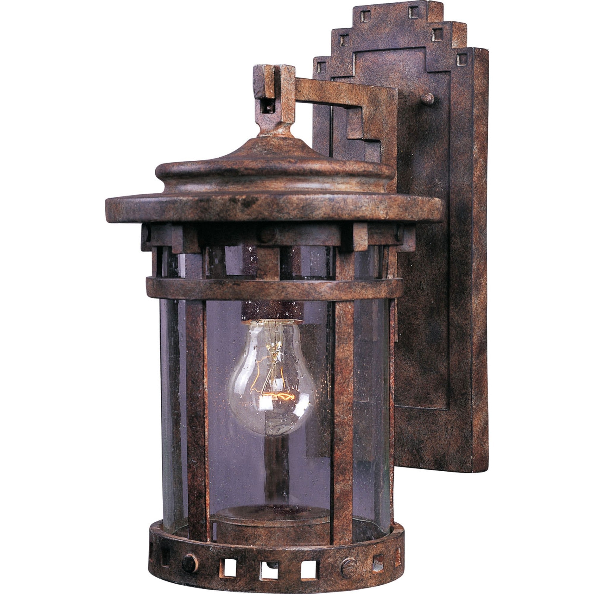 Santa Barbara VX 13" Outdoor Wall Lantern, Sienna Finish - Bees Lighting
