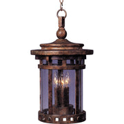 Santa Barbara VX 20" 3-Light Outdoor Hanging Lantern, Sienna Finish - Bees Lighting