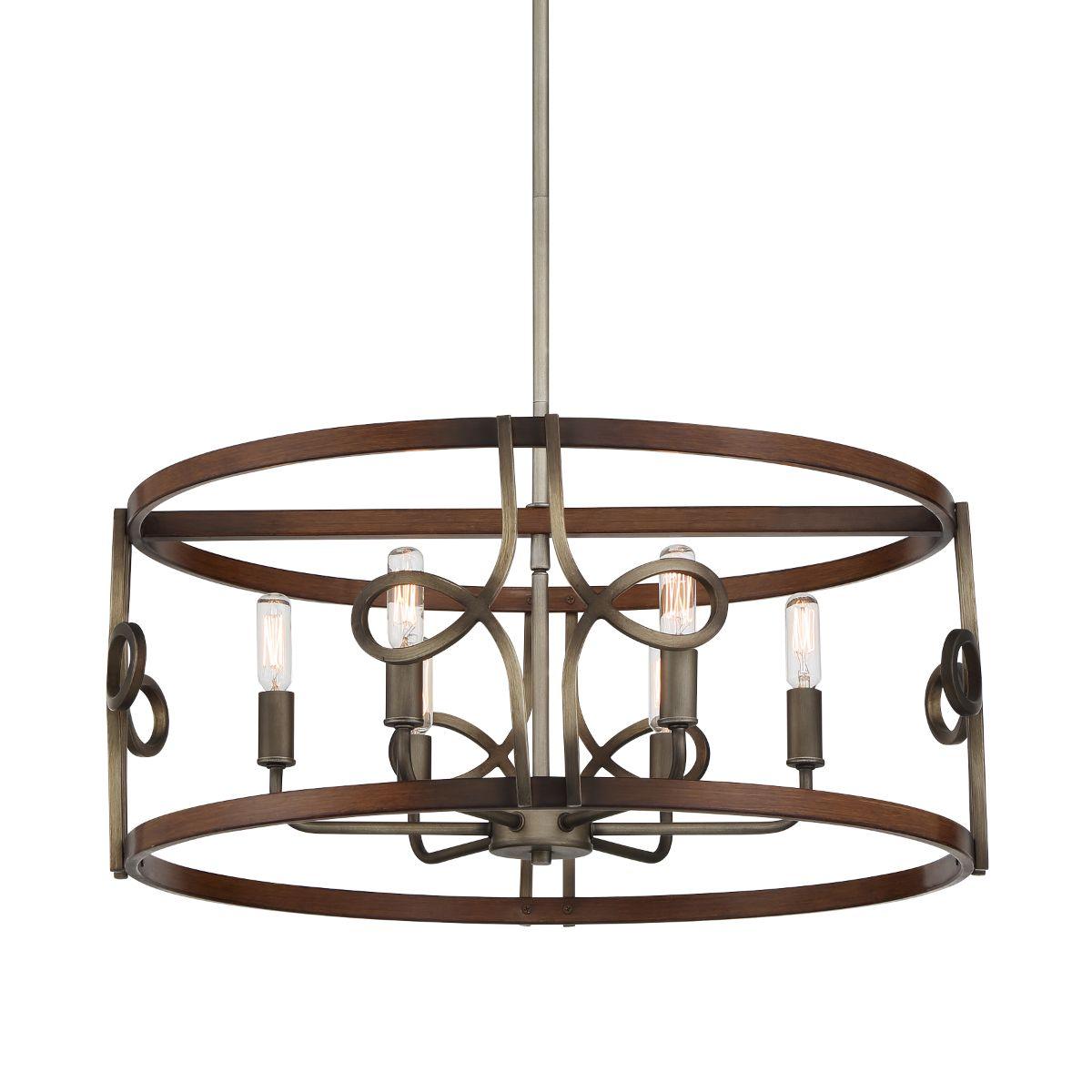 Yorkville 24 In. 6 Lights Pendant Light Bronze Finish