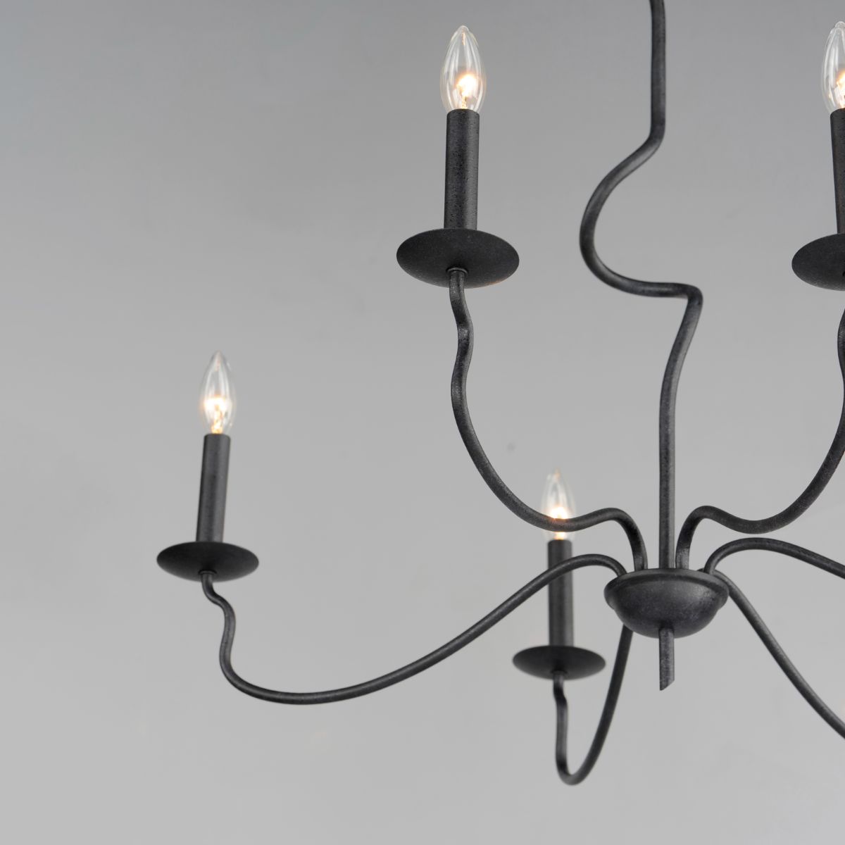 Padrona 33 in. 6 lights Chandelier Black Oxide finish