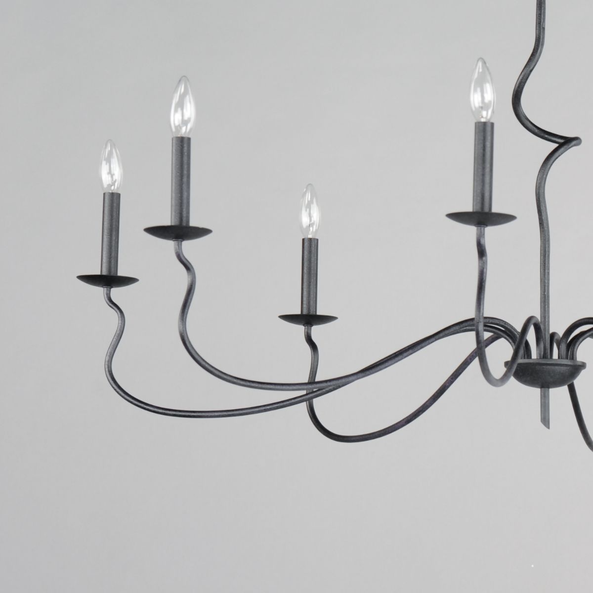 Padrona 49 in. 8 lights Chandelier Black Oxide finish - Bees Lighting