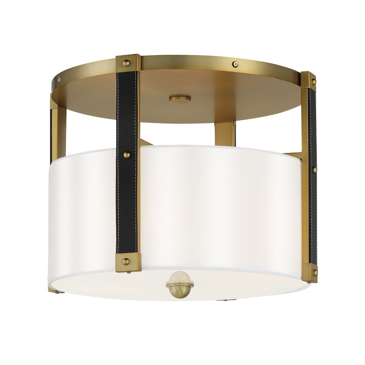 Chelsea 20 In. 4 Lights Semi flush Mount Light Brass Finish