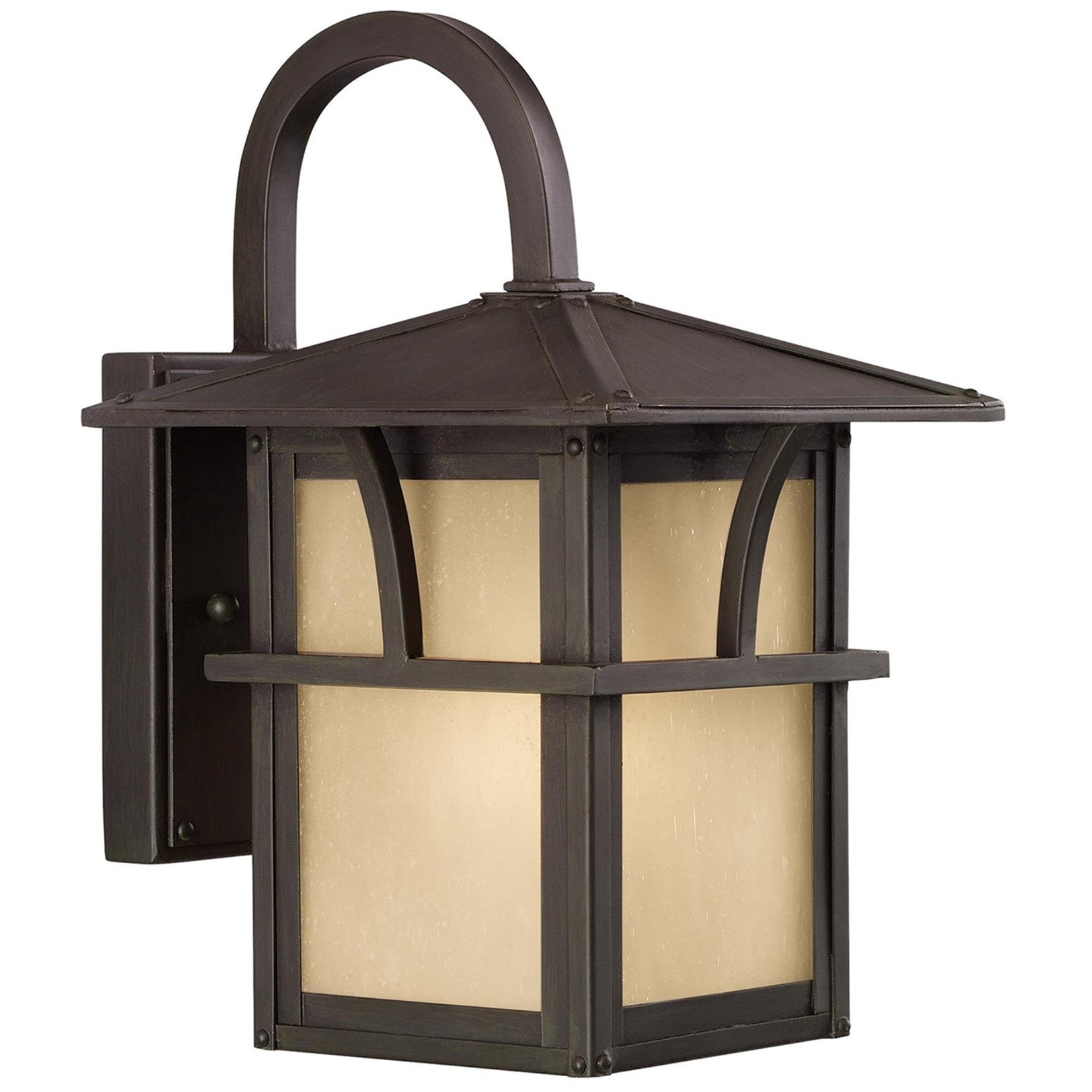 Medford Lakes 11" Small Outdoor Wall Lantern, Statuary Bronze Finish - Bees Lighting