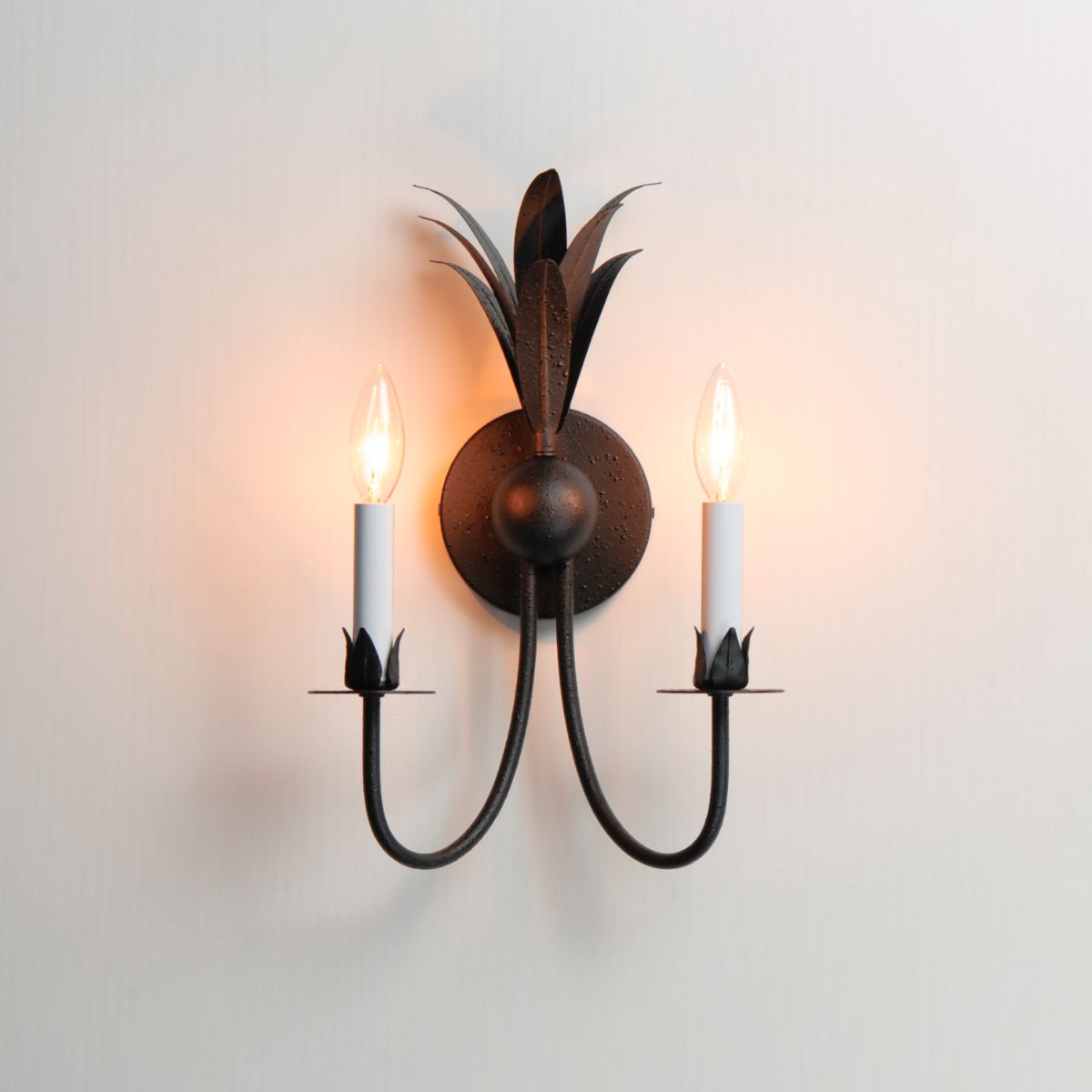 Paloma 16 in. 2 Lights Armed Sconce Black Finish - Bees Lighting