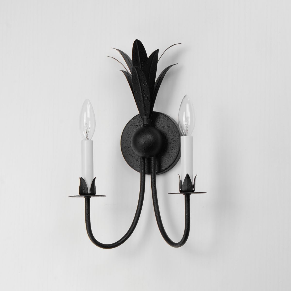 Paloma 16 in. 2 Lights Armed Sconce Black Finish - Bees Lighting