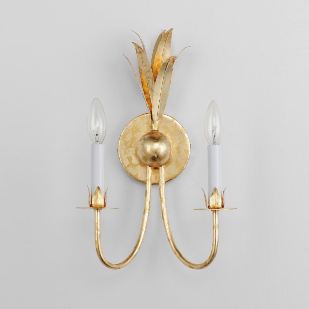 Paloma 16 in. 2 Lights Armed Sconce Gold finish - Bees Lighting