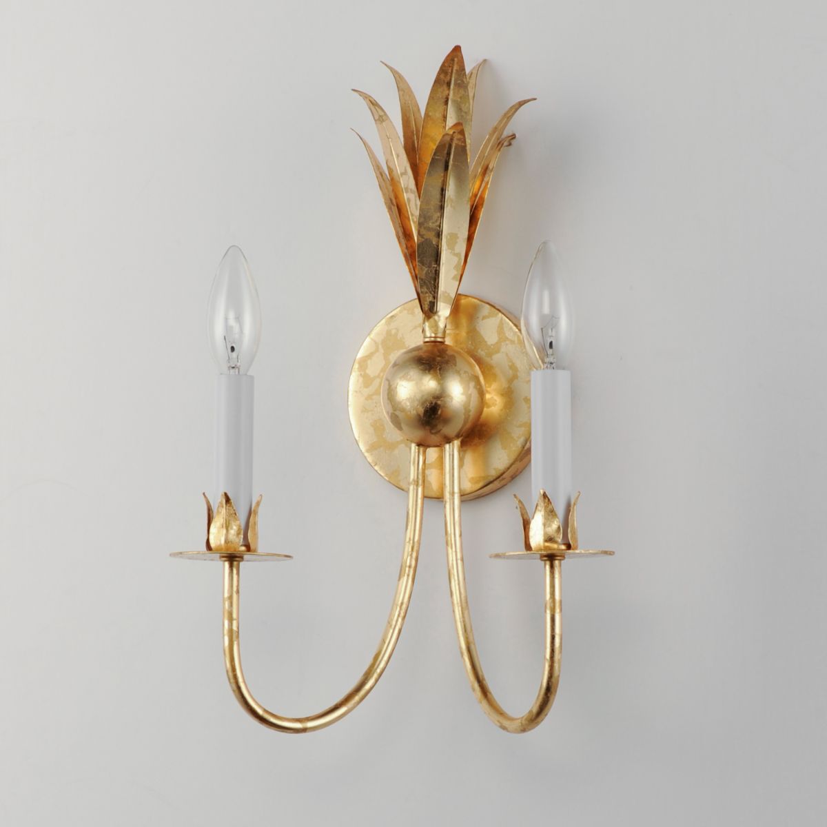 Paloma 16 in. 2 Lights Armed Sconce Gold finish - Bees Lighting