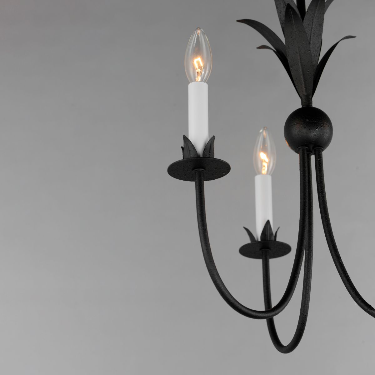Paloma 16 in. 3 Lights Chandelier Black Finish - Bees Lighting