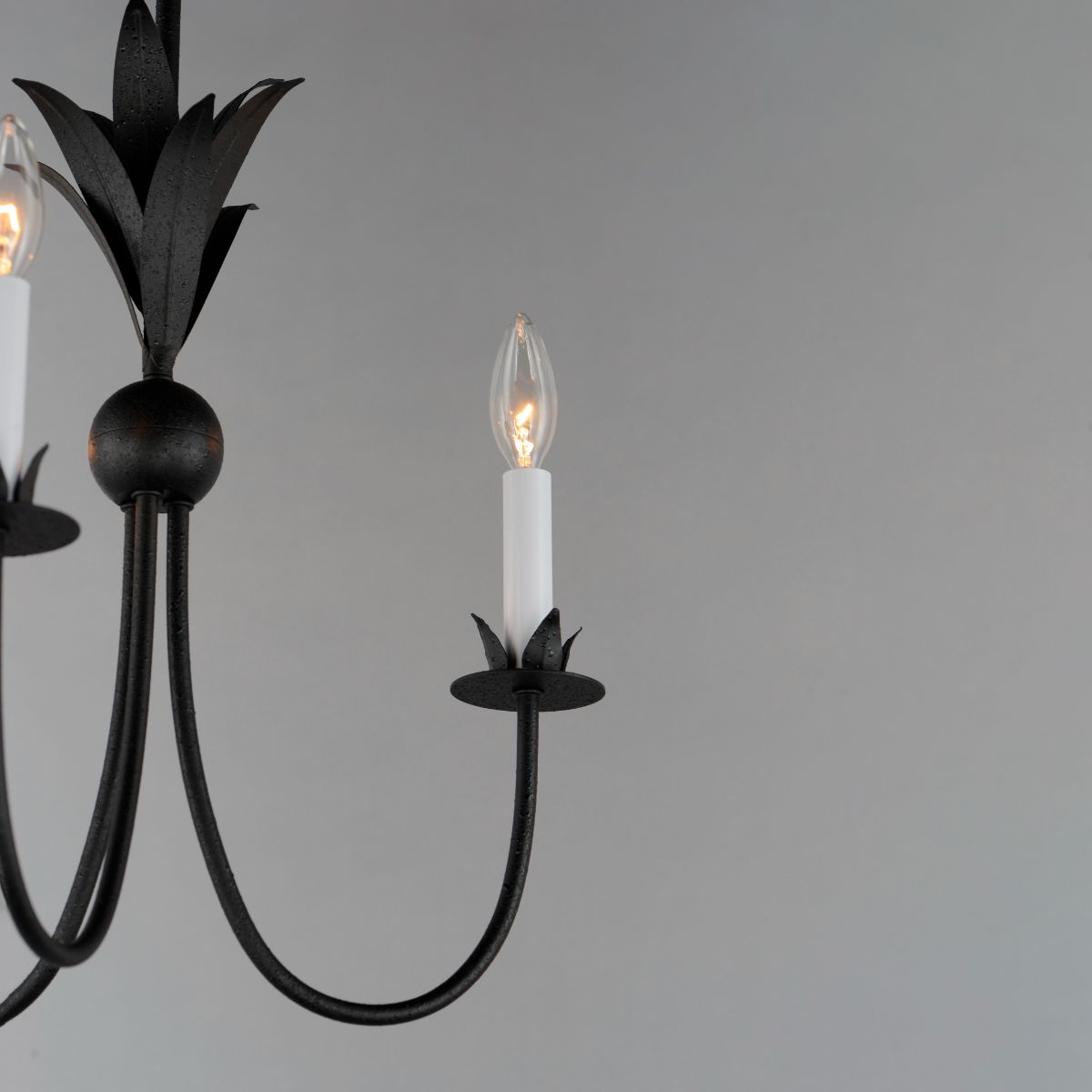 Paloma 16 in. 3 Lights Chandelier Black Finish - Bees Lighting