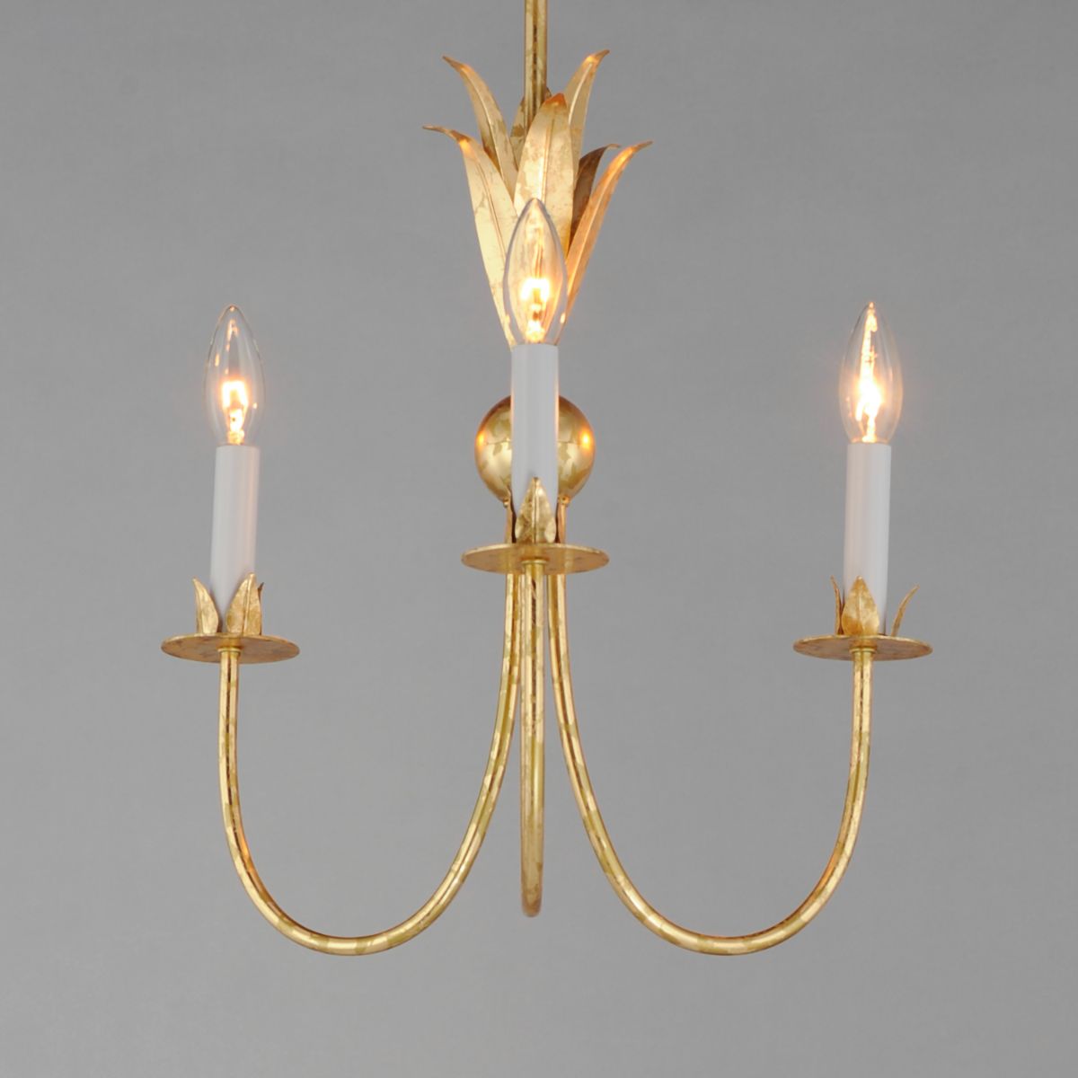 Paloma 16 in. 3 Lights Chandelier Gold finish - Bees Lighting