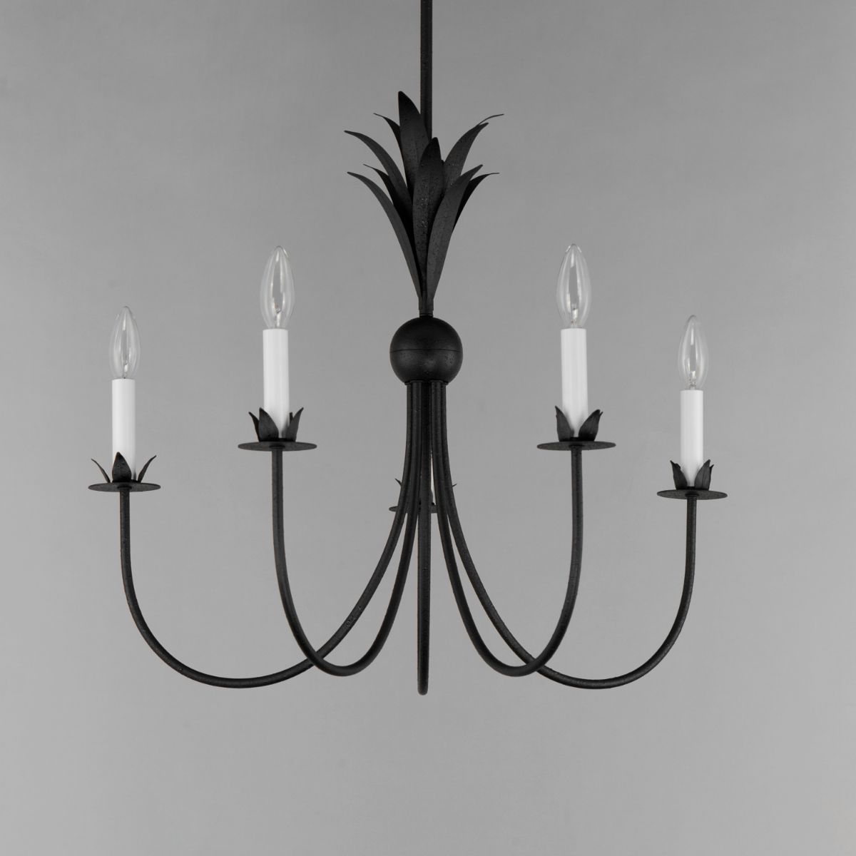 Paloma 26 in. 5 Lights Chandelier Black Finish - Bees Lighting
