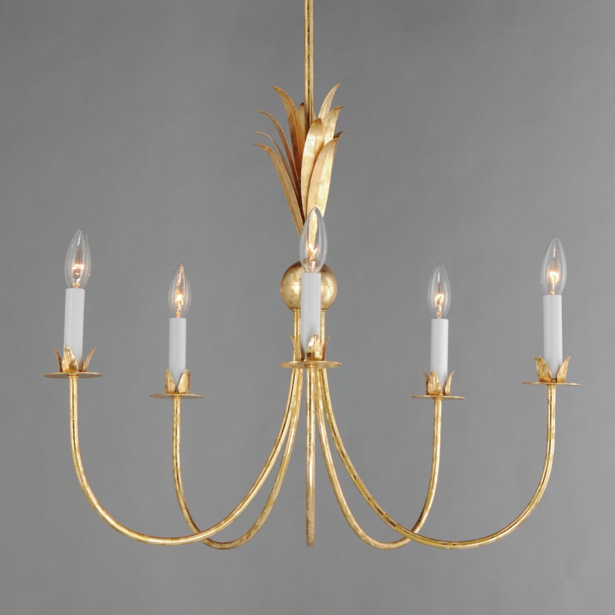 Paloma 26 in. 5 Lights Chandelier Gold finish - Bees Lighting