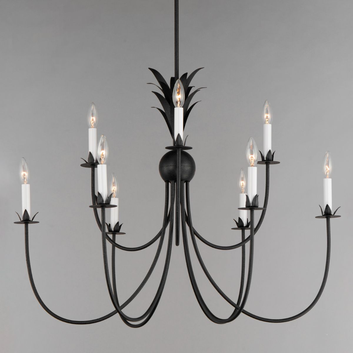 Paloma 36 in. 9 Lights Chandelier Black Finish - Bees Lighting