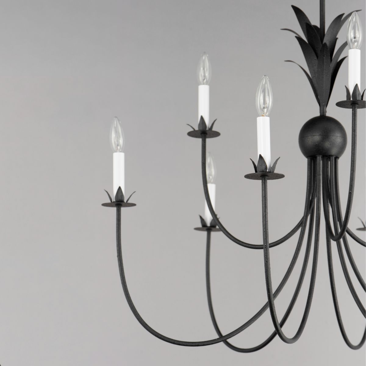 Paloma 36 in. 9 Lights Chandelier Black Finish - Bees Lighting