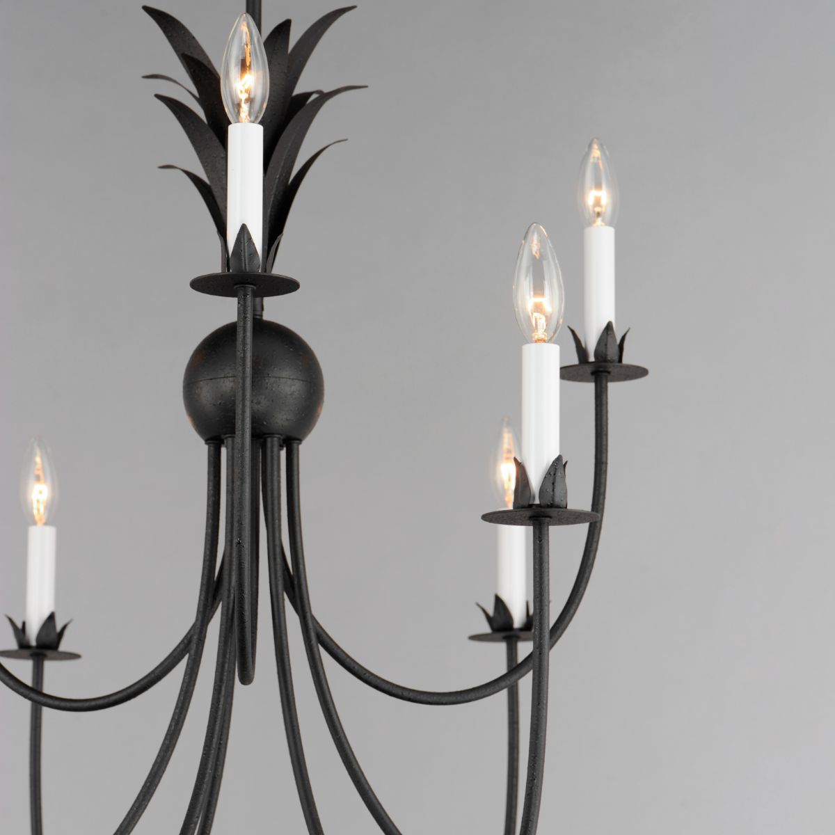 Paloma 36 in. 9 Lights Chandelier Black Finish - Bees Lighting