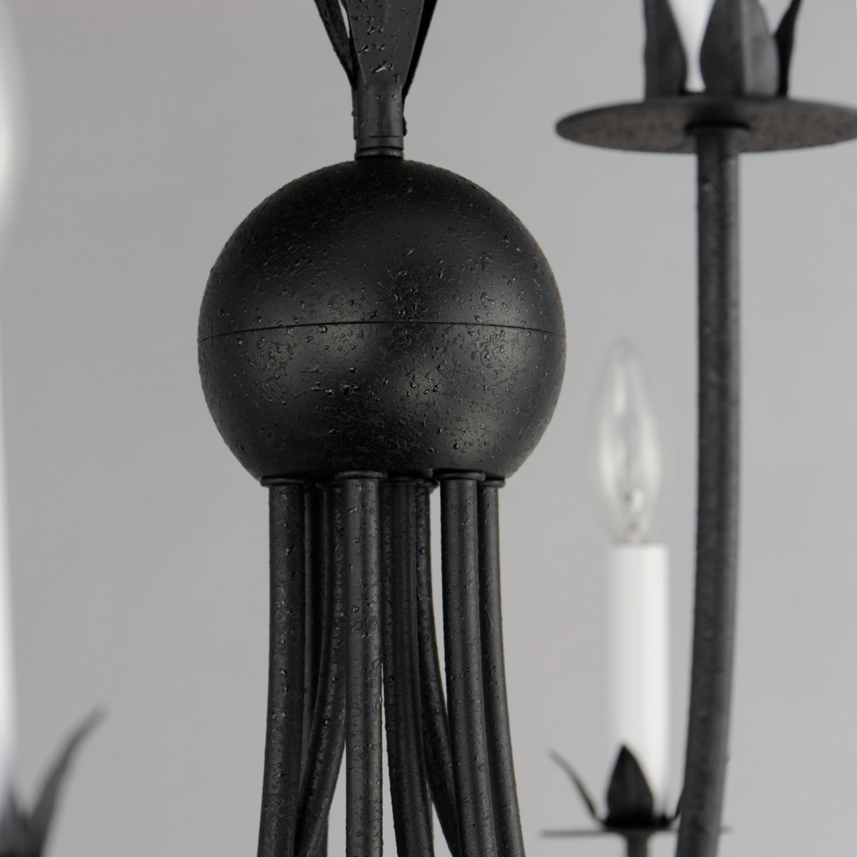 Paloma 36 in. 9 Lights Chandelier Black Finish - Bees Lighting