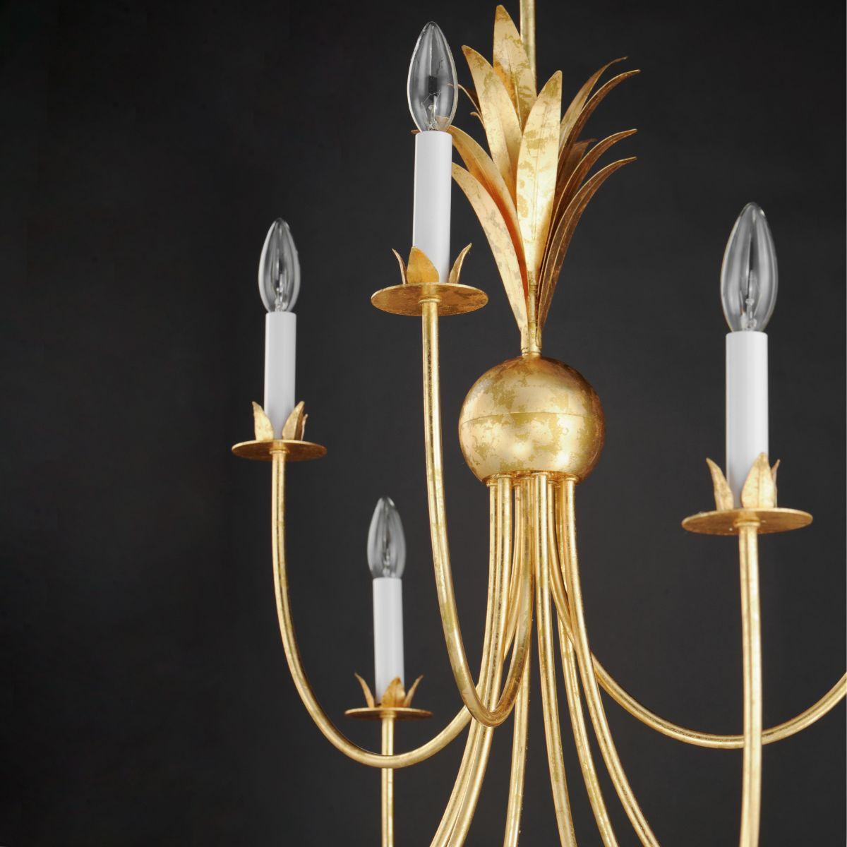 Paloma 36 in. 9 Lights Chandelier Gold Finish - Bees Lighting