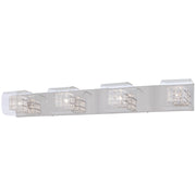 Jewel Box 37" 4-Light Bath Vanity, Chrome Finish - Bees Lighting