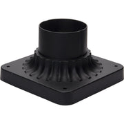 Outdoor Essentials 3.5" Aluminum Pier Mount Base Black Finish