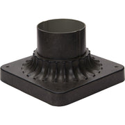 Outdoor Essentials 3.5" Aluminum Pier Mount Base Brown Finish