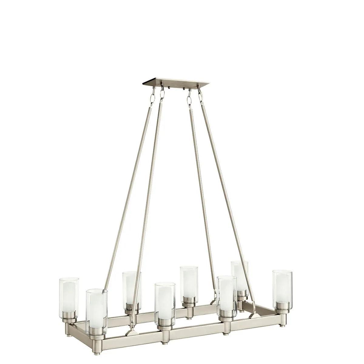 Circolo 39" 8 Light Linear Chandelier - Bees Lighting
