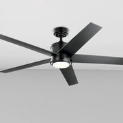 Brahm 56 Inch Satin Black LED Indoor Ceiling Fan with Remote - Bees Lighting